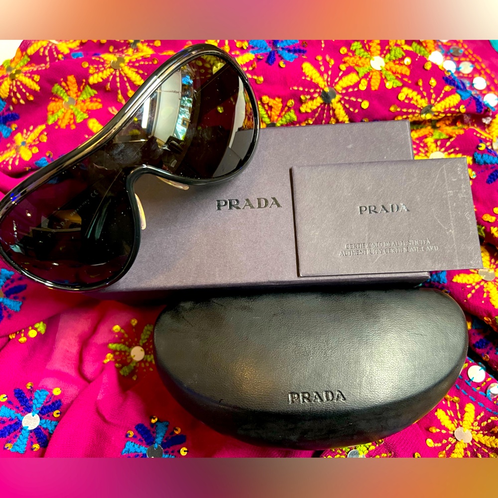 Prada Men Women Aviator Sunglasses SPR07H 1AB-1A1 125